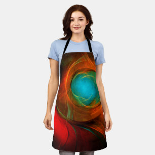 Blue Eye Modern Abstract Fine Art Cool Pattern #16 Apron