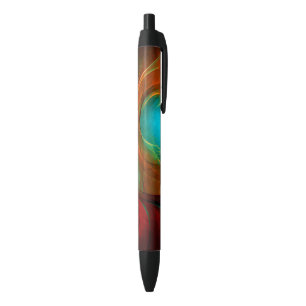 Blue Eye Modern Abstract Fine Art Cool Pattern #16 Black Ink Pen