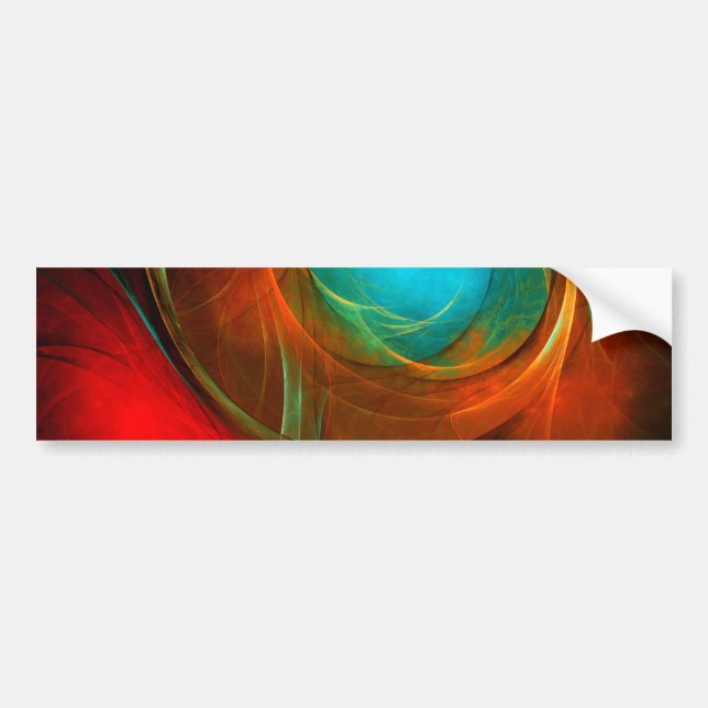Blue Eye Modern Abstract Fine Art Cool Pattern #16 Bumper Sticker (Front)