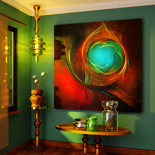 Blue Eye Modern Abstract Fine Art Cool Pattern #16 Canvas Print