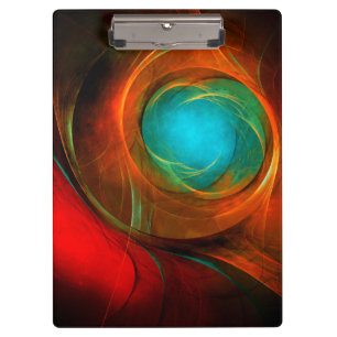 Blue Eye Modern Abstract Fine Art Cool Pattern #16 Clipboard
