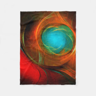 Blue Eye Modern Abstract Fine Art Cool Pattern #16 Fleece Blanket