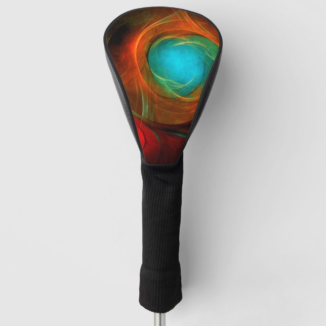 Blue Eye Modern Abstract Fine Art Cool Pattern #16 Golf Head Cover (Front)