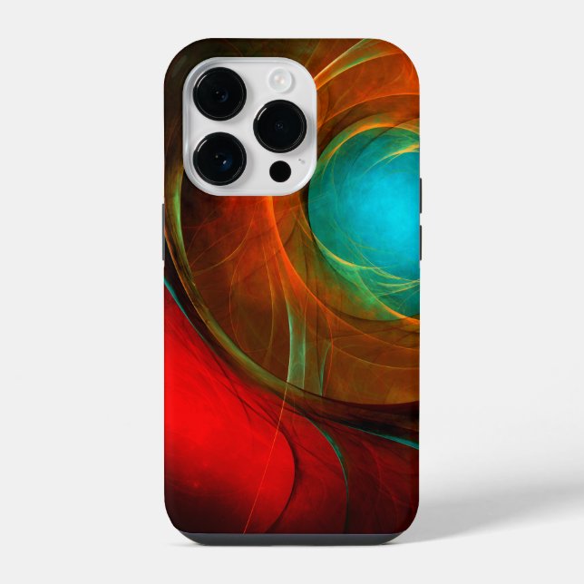 Blue Eye Modern Abstract Fine Art Cool Pattern #16 iPhone Case (Back)