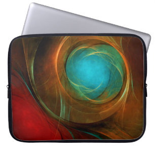 Blue Eye Modern Abstract Fine Art Cool Pattern #16 Laptop Sleeve