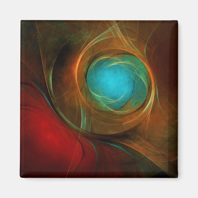 Blue Eye Modern Abstract Fine Art Cool Pattern #16 Magnet (Front)