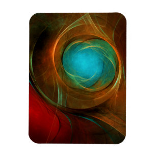 Blue Eye Modern Abstract Fine Art Cool Pattern #16 Magnet
