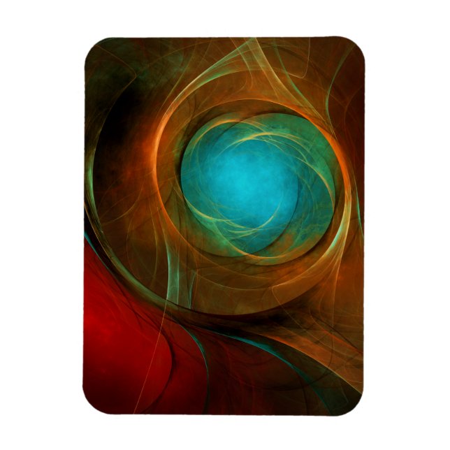 Blue Eye Modern Abstract Fine Art Cool Pattern #16 Magnet (Vertical)