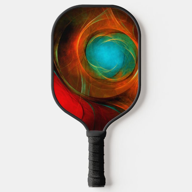 Blue Eye Modern Abstract Fine Art Cool Pattern #16 Pickleball Paddle (Front)
