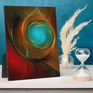 Blue Eye Modern Abstract Fine Art Cool Pattern #16 Plaque