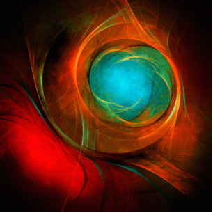 Blue Eye Modern Abstract Fine Art Cool Pattern #16 Standing Photo Sculpture