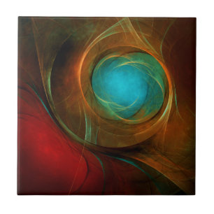 Blue Eye Modern Abstract Fine Art Cool Pattern #16 Tile