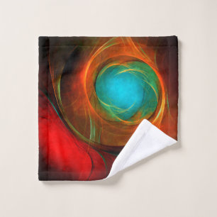 Blue Eye Modern Abstract Fine Art Cool Pattern #16 Wash Cloth
