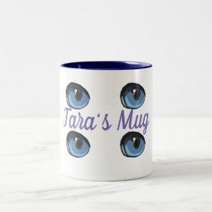 Blue Eye Personalised Two-Tone Coffee Mug