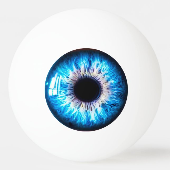 blue eye ping pong ball (Front)
