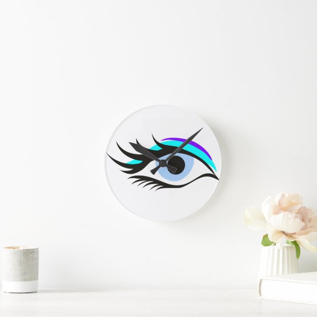 Blue eye  round clock (Home)