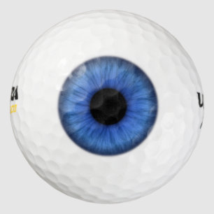 Blue eye target focus golf balls