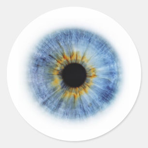 Blue Eyeball Classic Round Sticker