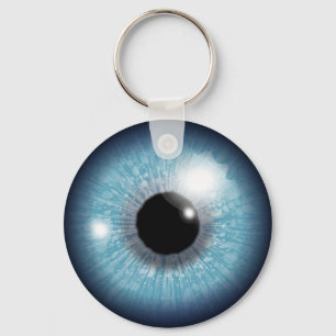 Blue Eyeball Key Ring