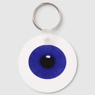 Blue Eyeball Keychain