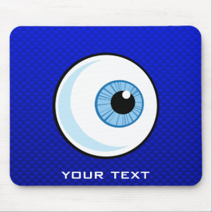 Blue Eyeball Mouse Mat