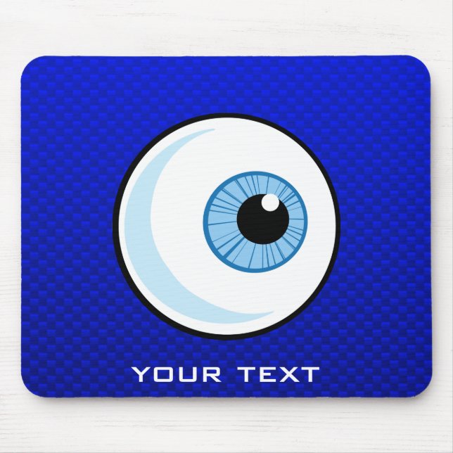 Blue Eyeball Mouse Mat (Front)