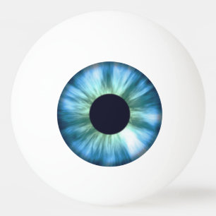 Blue Eyeball Ping Pong Ball