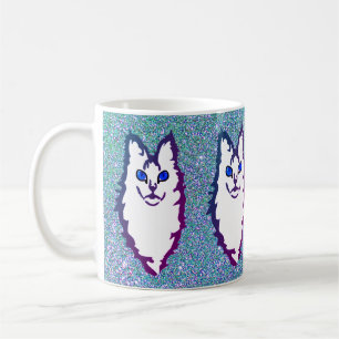 Blue-Eyed Cat Coffee Mug