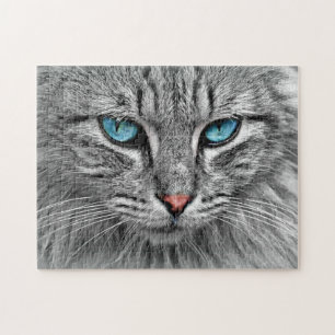 Blue Eyed Cat Jigsaw Puzzle Gift