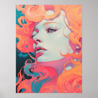 Blue-Eyed Ember Poster