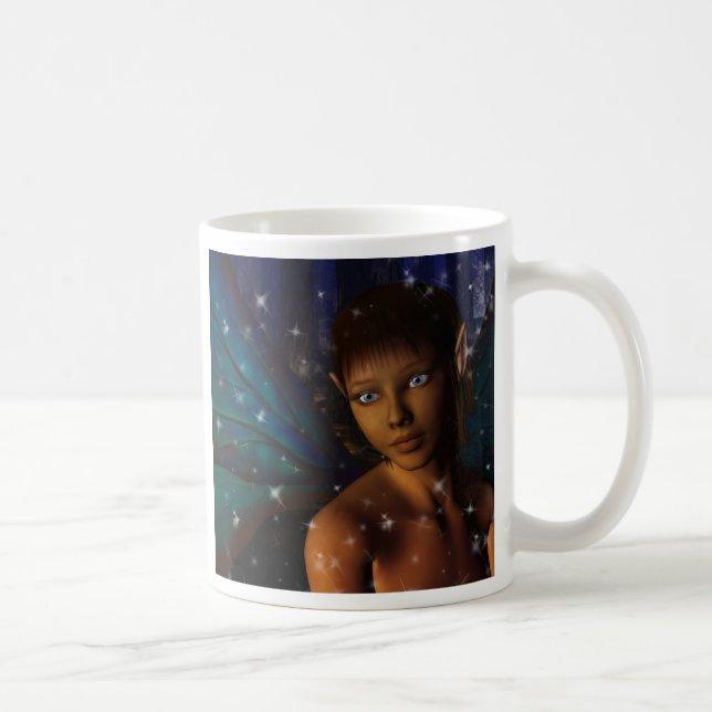 Blue Eyed Faerie Coffee Mug (Right)