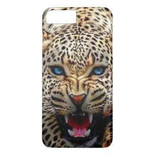 Blue eyed leopard iPhone case