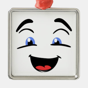 BLUE EYED METAL TREE DECORATION