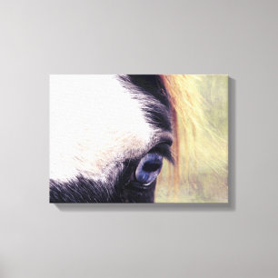 Blue Eyed Paint Canvas Print