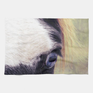 Blue Eyed Paint Horse Tea Towel
