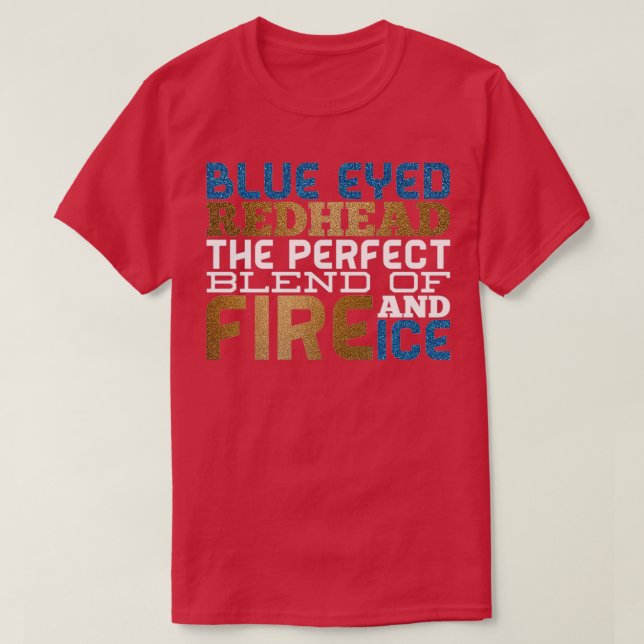 BLUE EYED REDHEAD T-Shirt (Design Front)