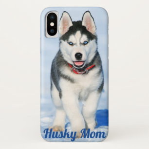 Blue Eyed Siberian Husky - Husky Mum I Phone Case