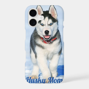 Blue Eyed Siberian Husky - Husky Mum I Phone Case