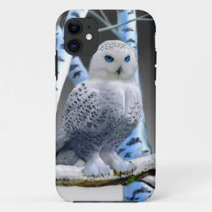 Blue-eyed Snow Owl iPhone 11 Case