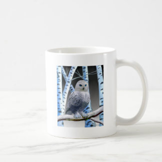Blue-eyed Snow Owl Coffee Mug