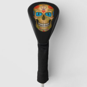 Blue Eyed Sugar Skull Zombie Driver Covers