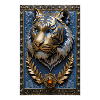 Blue Eyed Tiger  Poster
