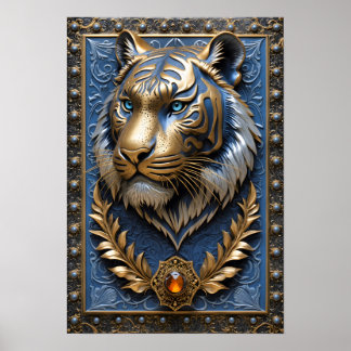 Blue Eyed Tiger  Poster
