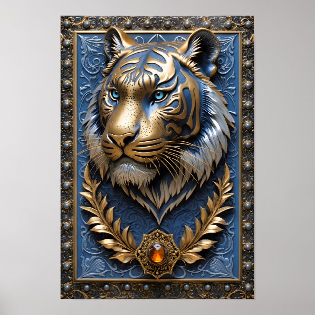 Blue Eyed Tiger  Poster (Front)