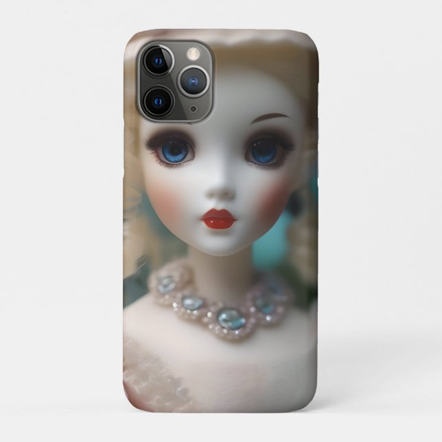 Blue Eyed Vintage Doll, Case-Mate iPhone Case (Back)