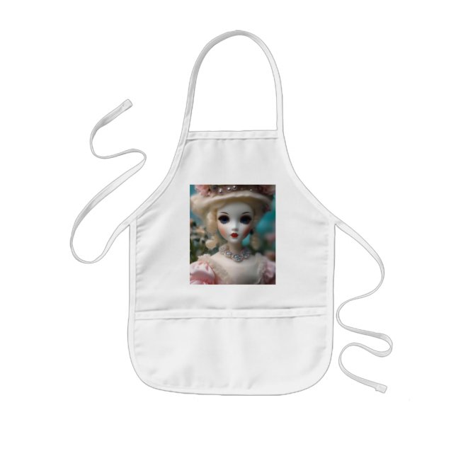Blue Eyed Vintage Doll, Kids Apron (Front)