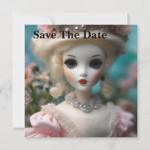 Blue Eyed Vintage Doll, Save The Date