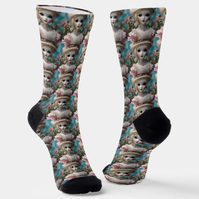 Blue Eyed Vintage Doll, Socks (Angled)