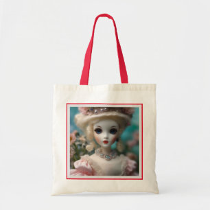 Blue Eyed Vintage Doll, Tote Bag