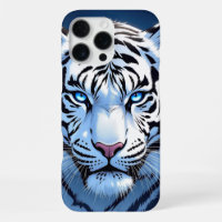 Blue eyed White Tiger Ai Art
